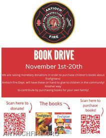 11/1-11/20
We are running a local fundraiser to raise donations in order to purchase children's books about firefighters! 
There are two amazing books, "Firefighters" and "Busy Day: Firefighters."